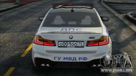 BMW M5 F90 - Policía Policía de Tráfico para GTA San Andreas