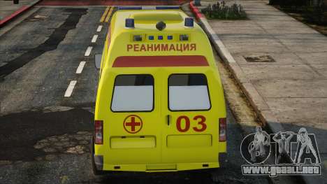 GAZelle 32214 Ambulancia - Reanimación para GTA San Andreas