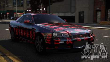 Nissan Skyline R34 Heroshi S13 para GTA 4