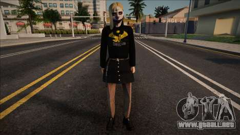 Chica con maquillaje de Halloween para GTA San Andreas