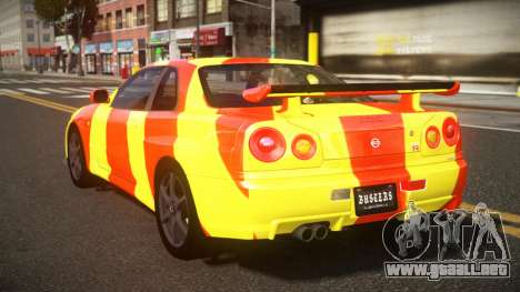 Nissan Skyline R34 Heroshi S2 para GTA 4