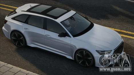 Audi RS6 Avant 2020 White para GTA San Andreas