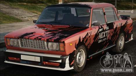 VAZ 2107 con vinilo para GTA San Andreas