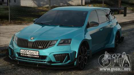 Skoda Octavia VRS BLue para GTA San Andreas