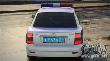 LADA Priora DPS Blanco para GTA San Andreas