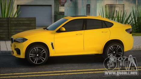 2016 BMW X6M (F16) Yellow para GTA San Andreas