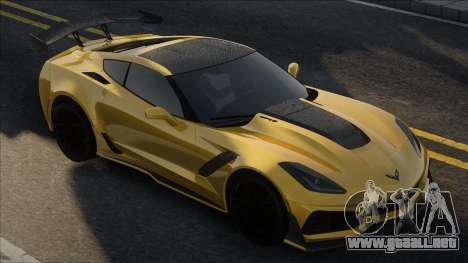 Chevrolet Corvette ZR1 2019 Yellow para GTA San Andreas