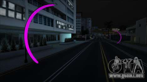 Arcos de neón en Los Santos y San Fierro (Violet para GTA San Andreas