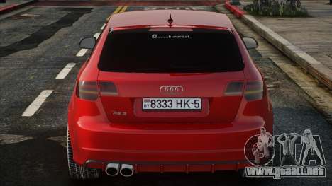 Audi RS3 Red para GTA San Andreas