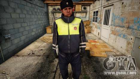 Empleado con uniforme de policía de tráfico en i para GTA San Andreas