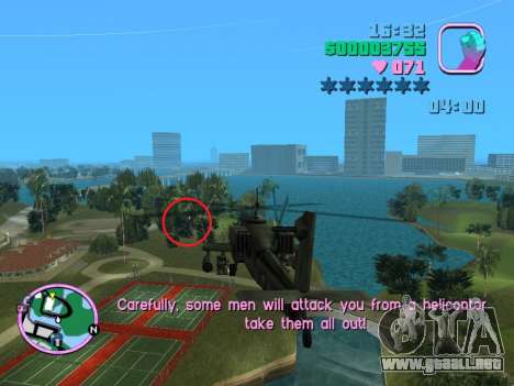Mod de misión de entrenamiento de helicóptero Hu para GTA Vice City