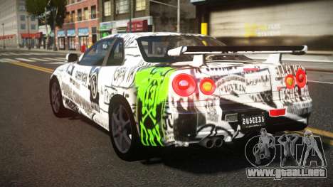 Nissan Skyline R34 Heroshi S7 para GTA 4