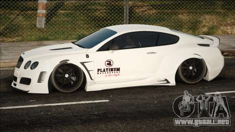 Bentley Continental GT Platinum Motorsport WY para GTA San Andreas