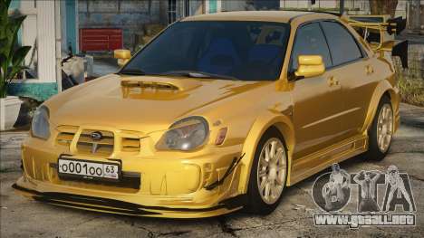 Subaru WRX STI Yellow para GTA San Andreas