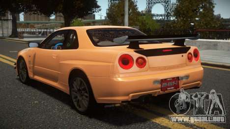 Nissan Skyline R34 Gijo para GTA 4