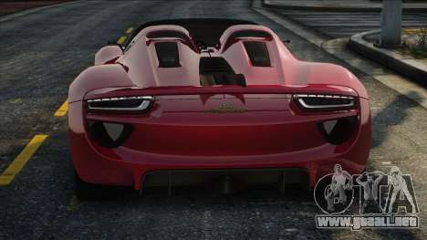 Porsche 918 Spyder Concept Study Grey Interior C para GTA San Andreas