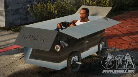 Caja de cartón con ruedas para GTA San Andreas