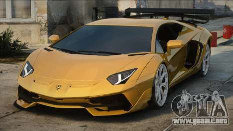 Lamborghini Aventador LP700-4 Yellow Stock para GTA San Andreas