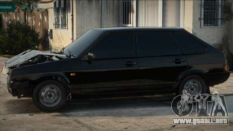 VAZ 2109 Negro y Culata (Después del accidente) para GTA San Andreas