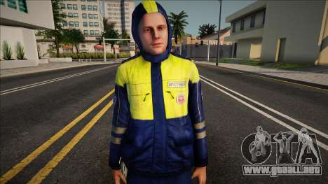 Inspector de policía de tráfico con uniforme de  para GTA San Andreas