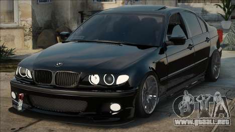 BMW E46 330D Black para GTA San Andreas