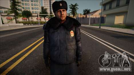 Oficial de policía del distrito con uniforme de  para GTA San Andreas