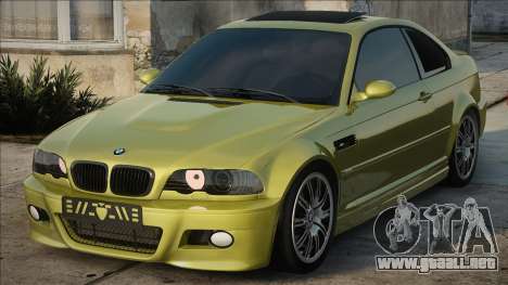 BMW M3 E46 Yellow para GTA San Andreas