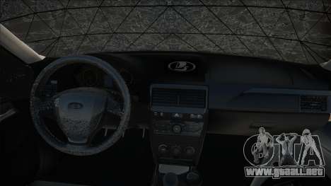 Lada Priora Black en Stoke tras un accidente para GTA San Andreas