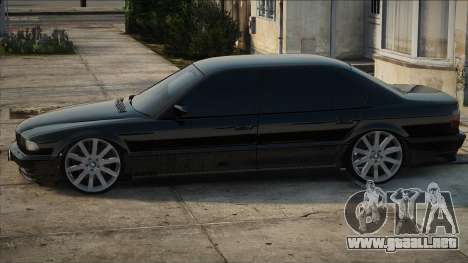 BMW E38 Negro en stock para GTA San Andreas