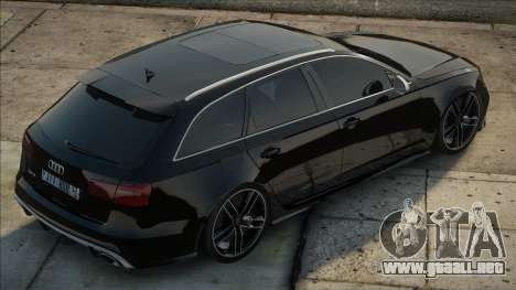 Audi RS6 Blek para GTA San Andreas