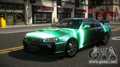 Nissan Skyline R34 Heroshi S3 para GTA 4