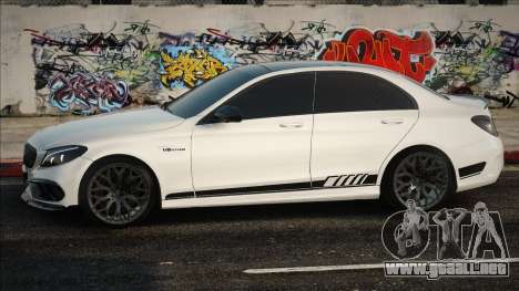 Mercedes-Benz C63 W205 - White para GTA San Andreas