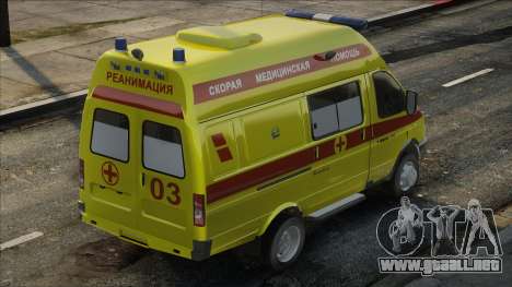 GAZelle 32214 Ambulancia - Reanimación para GTA San Andreas