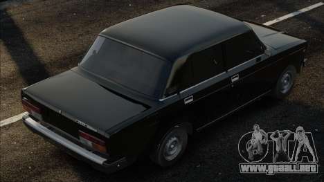 VAZ 2107 Negro en stock clásico para GTA San Andreas