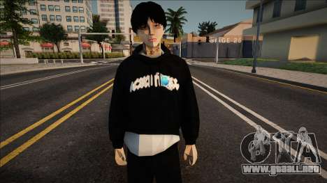 Chico joven con una elegante sudadera con capuch para GTA San Andreas