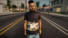 Un hombre con barba y camiseta para GTA San Andreas