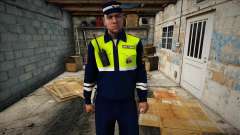 Inspector de policía de tráfico con walkie-talkie para GTA San Andreas