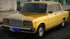 VAZ 2107 Amarillo en stock para GTA San Andreas