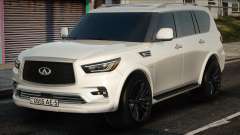 Infiniti QX80 - White para GTA San Andreas