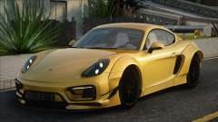 Porsche Cayman GTS 2015 Yellow para GTA San Andreas