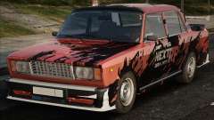 VAZ 2107 con vinilo para GTA San Andreas