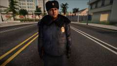 Oficial de policía del distrito con uniforme de invierno para GTA San Andreas