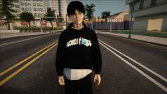 Chico joven con una elegante sudadera con capucha para GTA San Andreas