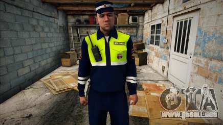 Inspector de policía de tráfico con walkie-talkie para GTA San Andreas