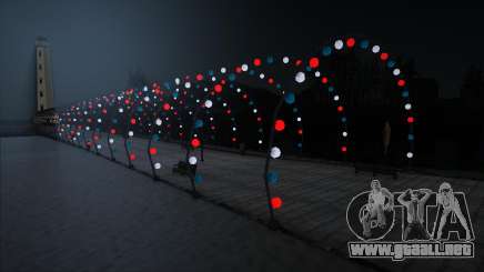 Luces de neón del muelle de Los Santos (coloreadas) para GTA San Andreas