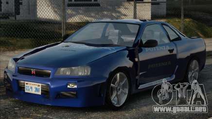 Nissan Skyline R34 Calsonic para GTA San Andreas