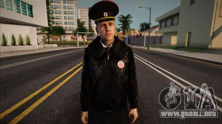 Un policía con uniforme de invierno para GTA San Andreas