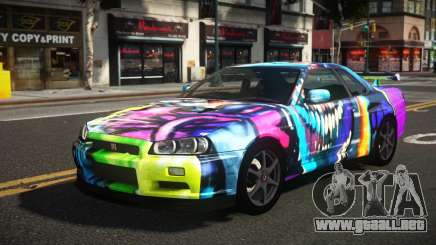 Nissan Skyline R34 Heroshi S4 para GTA 4