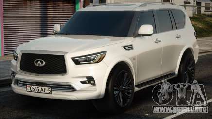 Infiniti QX80 - White para GTA San Andreas