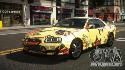 Nissan Skyline R34 Heroshi S11 para GTA 4